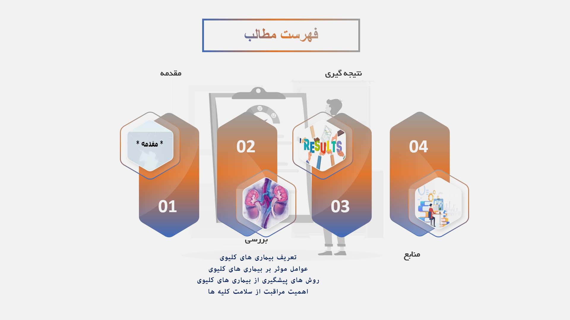 پاورپوینت در مورد پیشگیری از بیماری‌های کلیوی